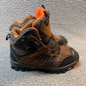 Vitike Hiking Winter Snow Boots Boys Size 3 USA Size 34 EUR Size Brown And Black